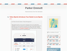 Tablet Screenshot of parkeremmott.tumblr.com