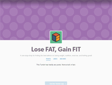 Tablet Screenshot of losefatgainfit.tumblr.com