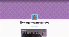 Desktop Screenshot of nynagermanottasays.tumblr.com