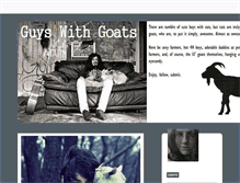Tablet Screenshot of guyswithgoats.tumblr.com