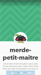 Mobile Screenshot of merde-petit-maitre.tumblr.com