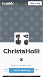 Mobile Screenshot of christahollis.tumblr.com