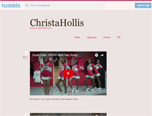 Tablet Screenshot of christahollis.tumblr.com