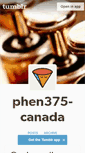 Mobile Screenshot of phen375-canada.tumblr.com