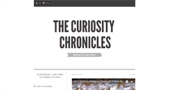 Desktop Screenshot of curiositychronicles.tumblr.com