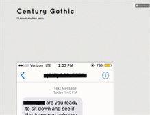 Tablet Screenshot of centurygothic.tumblr.com