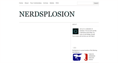 Desktop Screenshot of nerdsplosion.tumblr.com