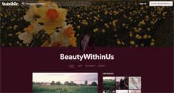 Desktop Screenshot of beautywithinus.tumblr.com