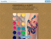 Tablet Screenshot of geekerella.tumblr.com
