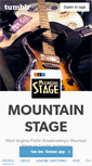 Mobile Screenshot of mountainstage.tumblr.com