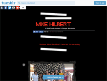 Tablet Screenshot of mikehilbert.tumblr.com