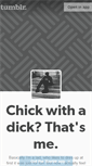 Mobile Screenshot of chickwithadick.tumblr.com