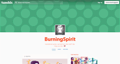 Desktop Screenshot of burningspirit.tumblr.com