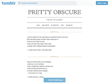 Tablet Screenshot of prettyobscure.tumblr.com