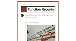 Desktop Screenshot of functionrecords.tumblr.com