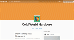 Desktop Screenshot of coldworldhardcore.tumblr.com