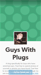 Mobile Screenshot of guyswithplugs.tumblr.com