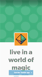 Mobile Screenshot of liveinaworldofmagic.tumblr.com