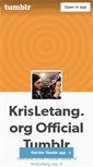 Mobile Screenshot of krisletangorg.tumblr.com