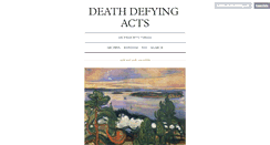 Desktop Screenshot of deathdefyingacts.tumblr.com