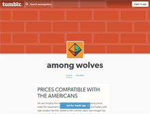 Tablet Screenshot of amongwolves.tumblr.com