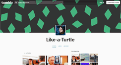 Desktop Screenshot of like-a-turtle.tumblr.com