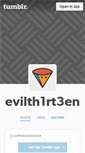 Mobile Screenshot of evilth1rt3en.tumblr.com