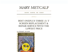 Tablet Screenshot of marymetcalf.tumblr.com