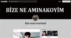 Desktop Screenshot of non-normal.tumblr.com