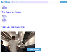 Tablet Screenshot of foxdeportessoccer.tumblr.com