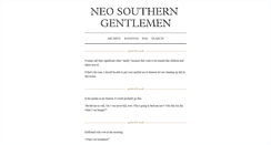 Desktop Screenshot of neosoutherngentlemen.tumblr.com