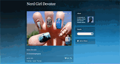 Desktop Screenshot of nerdgirldevotee.tumblr.com