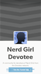 Mobile Screenshot of nerdgirldevotee.tumblr.com