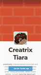 Mobile Screenshot of creatrixtiara.tumblr.com