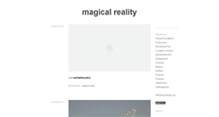 Desktop Screenshot of magicalreal.tumblr.com