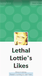 Mobile Screenshot of lethallottie.tumblr.com