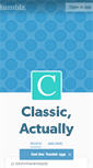 Mobile Screenshot of classic-actually.tumblr.com