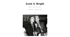 Desktop Screenshot of esme-a-wright.tumblr.com