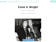 Tablet Screenshot of esme-a-wright.tumblr.com