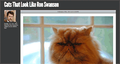 Desktop Screenshot of catsthatlooklikeronswanson.tumblr.com