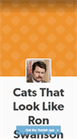 Mobile Screenshot of catsthatlooklikeronswanson.tumblr.com