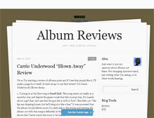 Tablet Screenshot of albumxreviews.tumblr.com