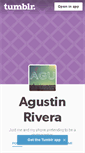 Mobile Screenshot of agustinrivera.tumblr.com