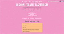 Desktop Screenshot of fyunknowledgablefashionista.tumblr.com