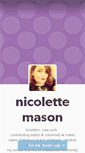 Mobile Screenshot of nicolettemason.tumblr.com