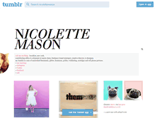 Tablet Screenshot of nicolettemason.tumblr.com