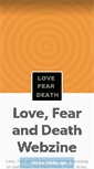 Mobile Screenshot of lovefearanddeath.tumblr.com