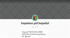 Desktop Screenshot of hopelessyethopeful.tumblr.com