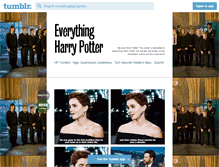 Tablet Screenshot of everythingharrypotter.tumblr.com