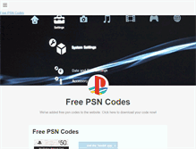 Tablet Screenshot of freepsncodesnow.tumblr.com